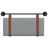 vidaXL Testata appesa Grigio chiaro 90 x 55 x 5 cm PU Antico