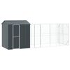 vidaXL Gabbia per uccelli Antracite 621 x 208 x 247 cm Acciaio zincato