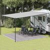 vidaXL Tappeto da Tenda Antracite e Bianco 400x400 cm HDPE