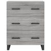vidaXL Credenza Grigio Sonoma 69,5x34x90 cm in Legno Multistrato
