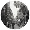 WallArt Carta da Parati Circolare Hong Kong the Old Days 142,5 cm