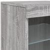 vidaXL Credenza con Luci LED Grigio Sonoma 164x37x67 cm