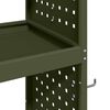 vidaXL Carrello per Attrezzi con ruota Oliver verde 65 x 35 x 111 cm
