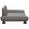 vidaXL Lettino per Cani Grigio 70x45x28 cm in Similpelle