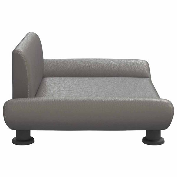 vidaXL Lettino per Cani Grigio 70x45x28 cm in Similpelle