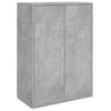 vidaXL Credenze 2 pz Grigio Cemento 60x31x84 cm in Legno Multistrato