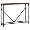 vidaXL Tavolo Consolle Rovere Marrone 102x22,5x75 cm Legno Multistrato