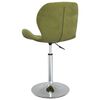 vidaXL Sedia da Pranzo Girevole Verde Chiaro in Velluto