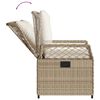 vidaXL Set da Pranzo da Giardino 7 pz con Cuscini Beige in Polyrattan