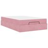 vidaXL Struttura letto con materasso con materasso 2 pcs Rosa Velluto