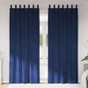 vidaXL Tende oscuranti 2 pcs Blu Scuro 140 x 245 cm Velluto