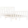 vidaXL Letto senza Materasso Bianco 140x190 cm Legno Massello di Pino