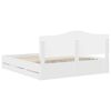 vidaXL Struttura del letto Bianco 180 x 200 cm Legno Ingegnerizzato