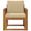 vidaXL Divano da esterno Legno di Acacia Massello e Poliestere