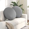 vidaXL Cuscini per Seduta 2 pcs Grigio Nuvola &Oslash;80 x 29 cm Tessuto