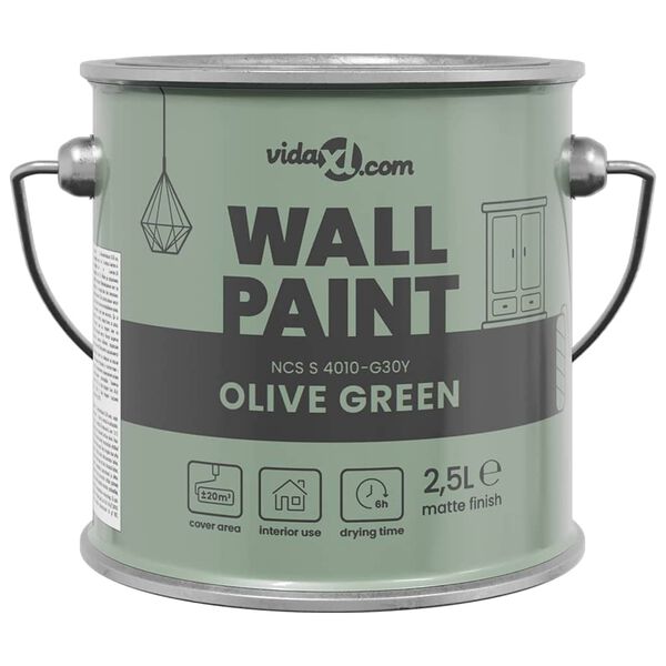 vidaXL Pittura murale Verde 16,5 x 16,5 x 16 cm Stampa da parete