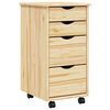 vidaXL Mobiletto con Scrivania MOSS 34 x 39 x 65,5 cm