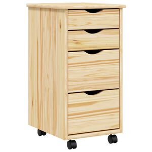 vidaXL Mobiletto con Scrivania MOSS 34 x 39 x 65,5 cm