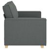 vidaXL Divano a 2 posti Grigio scuro 160x78x84 cm in tessuto