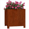 vidaXL Fioriere con Gambe 2pz Ruggine 40x40x40 cm Acciaio Corten