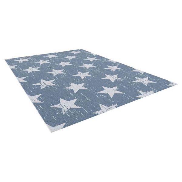 Dutch Lifestyle Tappeto per Bambini Miami 120x170 cm Blu con Stelle