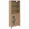 vidaXL Credenza con cassetto Rovere artigianale 69,5 x 34 x 180 cm