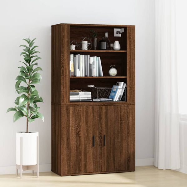 vidaXL Credenza Rovere Marrone in Legno Multistrato
