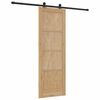 vidaXL Porta scorrevole ORKDAL Marrone 73,5 x 211 cm Pino massello