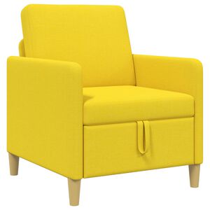 vidaXL Divano con Storage Giallo Chiaro 72 x 78 x 87 cm Poliestere