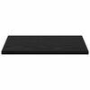 vidaXL Scaffale 4 pcs Nero 40 x 30 x 1,5 cm Legno multistrato