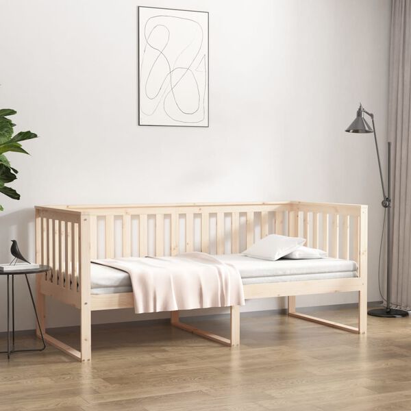 vidaXL Dormeuse senza Materasso 90x190 cm in Legno Massello di Pino