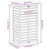 vidaXL Rimessa da Giardino Marrone 83x57x140 cm Legno Massello di Pino