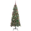 vidaXL Albero di Natale artificiale con 300 LED Verde 180 cm