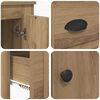 vidaXL Credenza con cassetto Rovere artigianale 60 x 35,5 x 103,5 cm