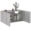 vidaXL Armadietto da Parete Grigio Sonoma 80x39x40cm Legno Multistrato