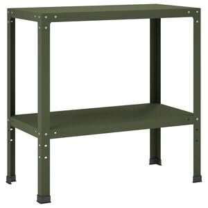 vidaXL Tavolo da rinvaso 100 x 40 x 80 cm Acciaio verniciato a polvere