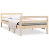 vidaXL Giroletto senza Materasso 80x200 cm in Legno Massello Pino