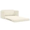 vidaXL Divano letto Crema 124 x 204 x 61 cm Velluto
