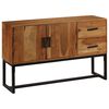 vidaXL Credenza Marrone 110x30x70 cm in Legno Massello di Acacia