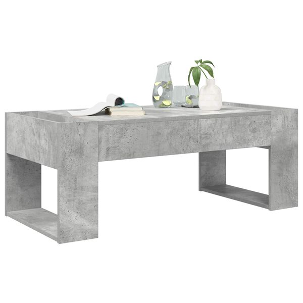 vidaXL Tavolino da salotto Grigio cemento 110 x 50 x 41 cm