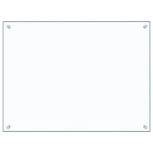 vidaXL Paraschizzi per Cucina Trasparente 80x60 cm in Vetro Temperato
