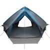 vidaXL Tenda Teepee con tetto Blu e Grigio 490 x 410 x 210 cm