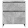 vidaXL Credenza Grigio Cemento 60x35x70 cm in Legno Multistrato