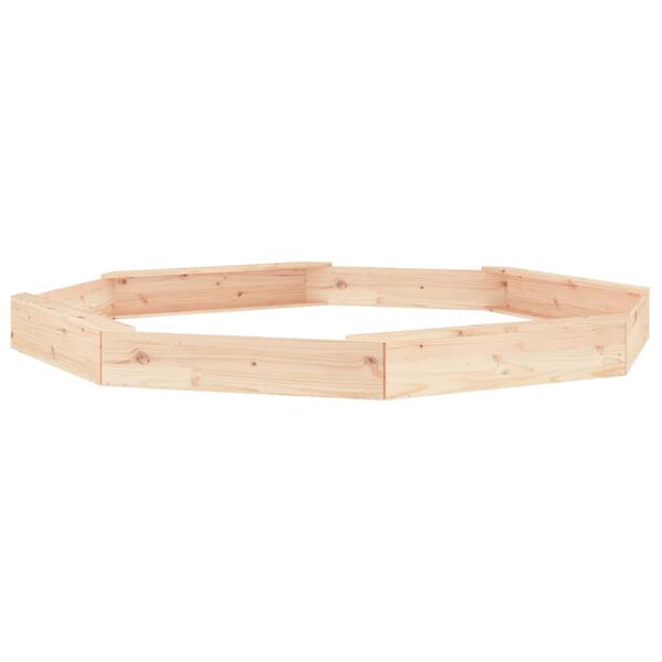 vidaXL Sabbiera con Sedute Ottagonale in Legno Massello di Pino