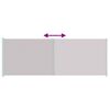 vidaXL Tenda Laterale Retrattile per Patio 220x600 cm Grigia