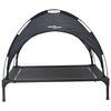 vidaXL Letto per Cani Nero 104 x 86 x 84,5 cm Acciaio