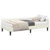vidaXL Struttura Letto Angolare con Materasso 2 pz Crema 80 x 200 cm