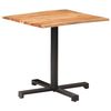 vidaXL Tavolino da Bistrot Bordi Spigoli Vivi 80x80x75 cm Legno Acacia