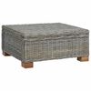 vidaXL Tavolino da salotto GENDT Rattan naturale Grigio Kubu