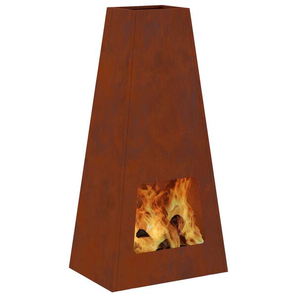 vidaXL Focolare Marrone 50 x 35 x 100 cm